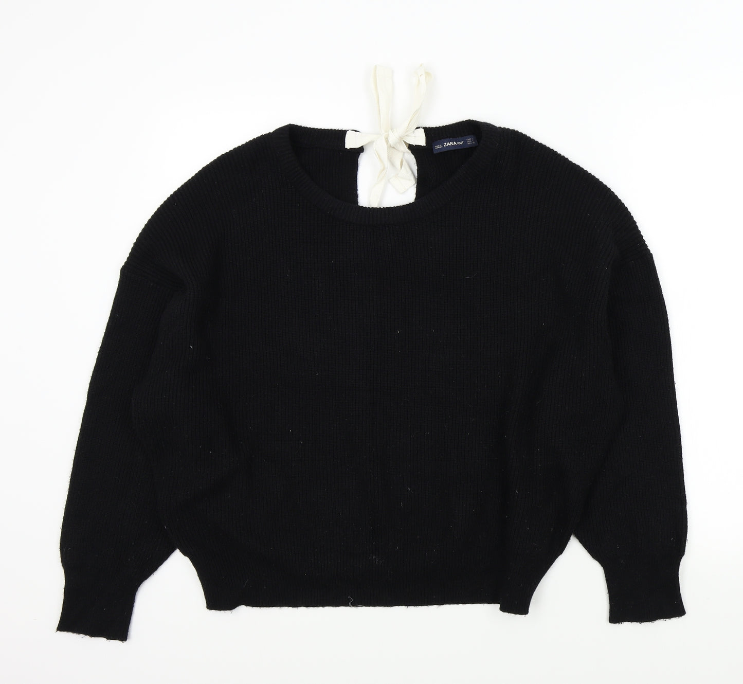 Zara Womens Black   Pullover Jumper Size L
