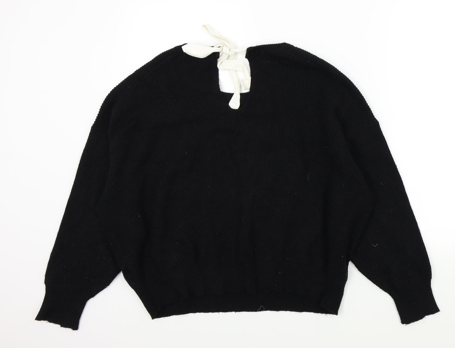 Zara Womens Black   Pullover Jumper Size L
