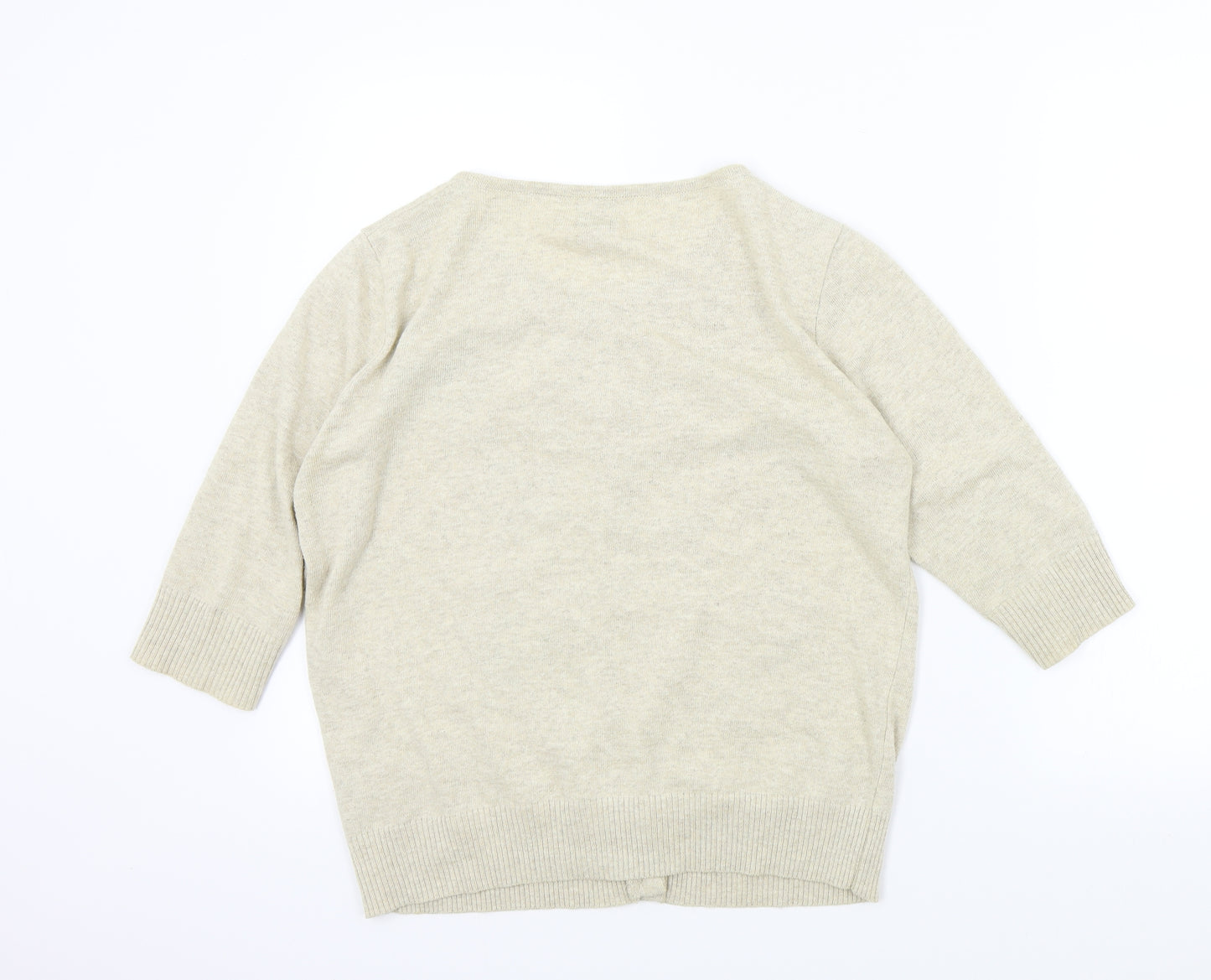 George Womens Beige   Cardigan Jumper Size 16