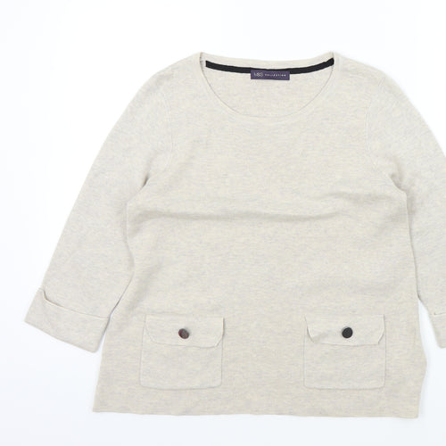 M&S Womens Beige   Pullover Jumper Size 12