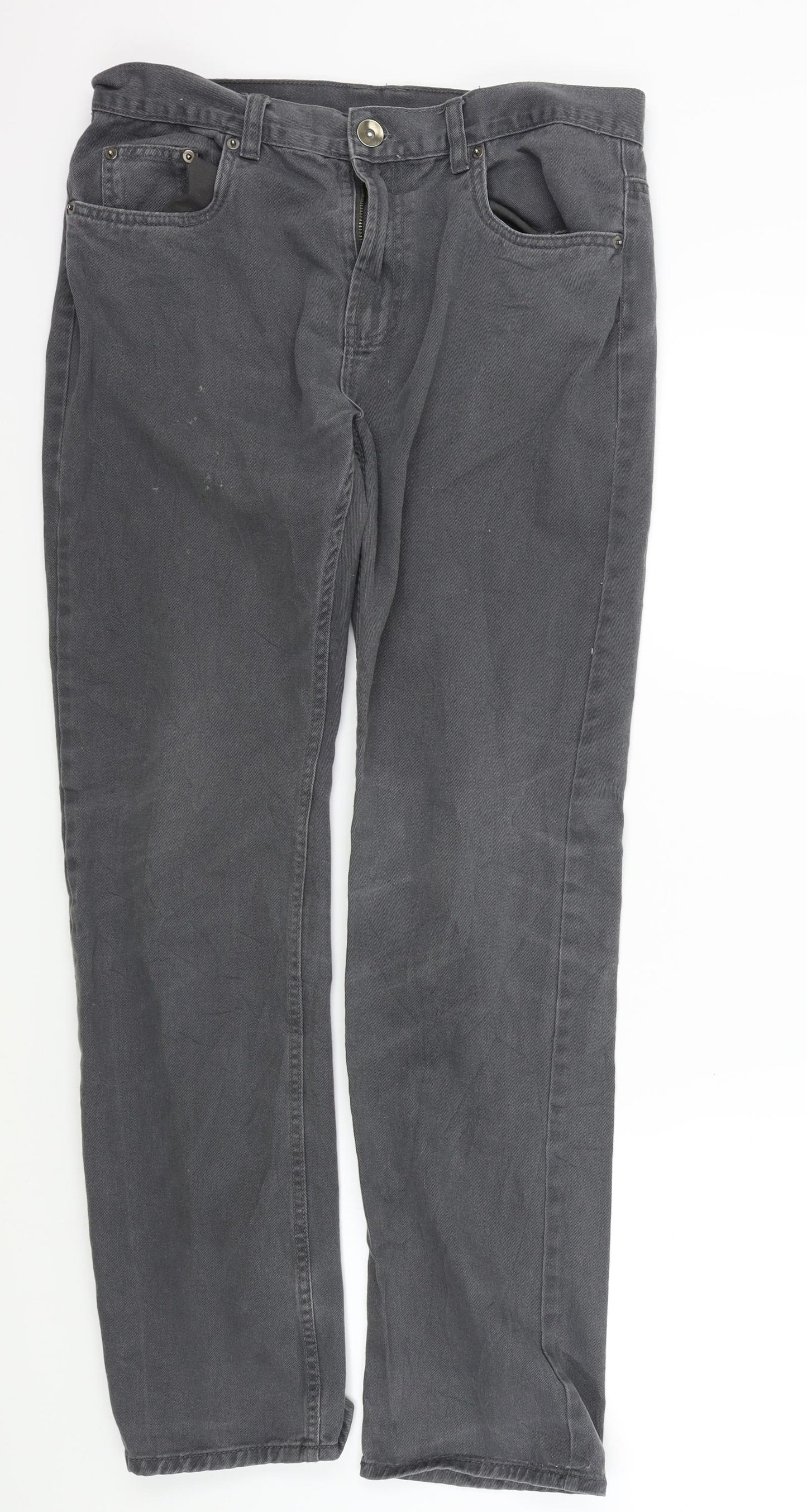 Primark Mens Grey   Straight Jeans Size 34 in L31 in
