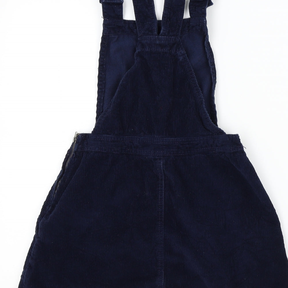 BDG Womens Blue Colourblock  Pinafore/Dungaree Dress  Size S
