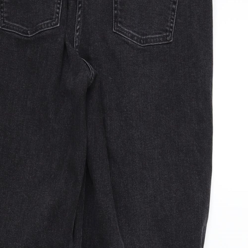 NEXT Womens Black   Straight Jeans Size 16 L27 in