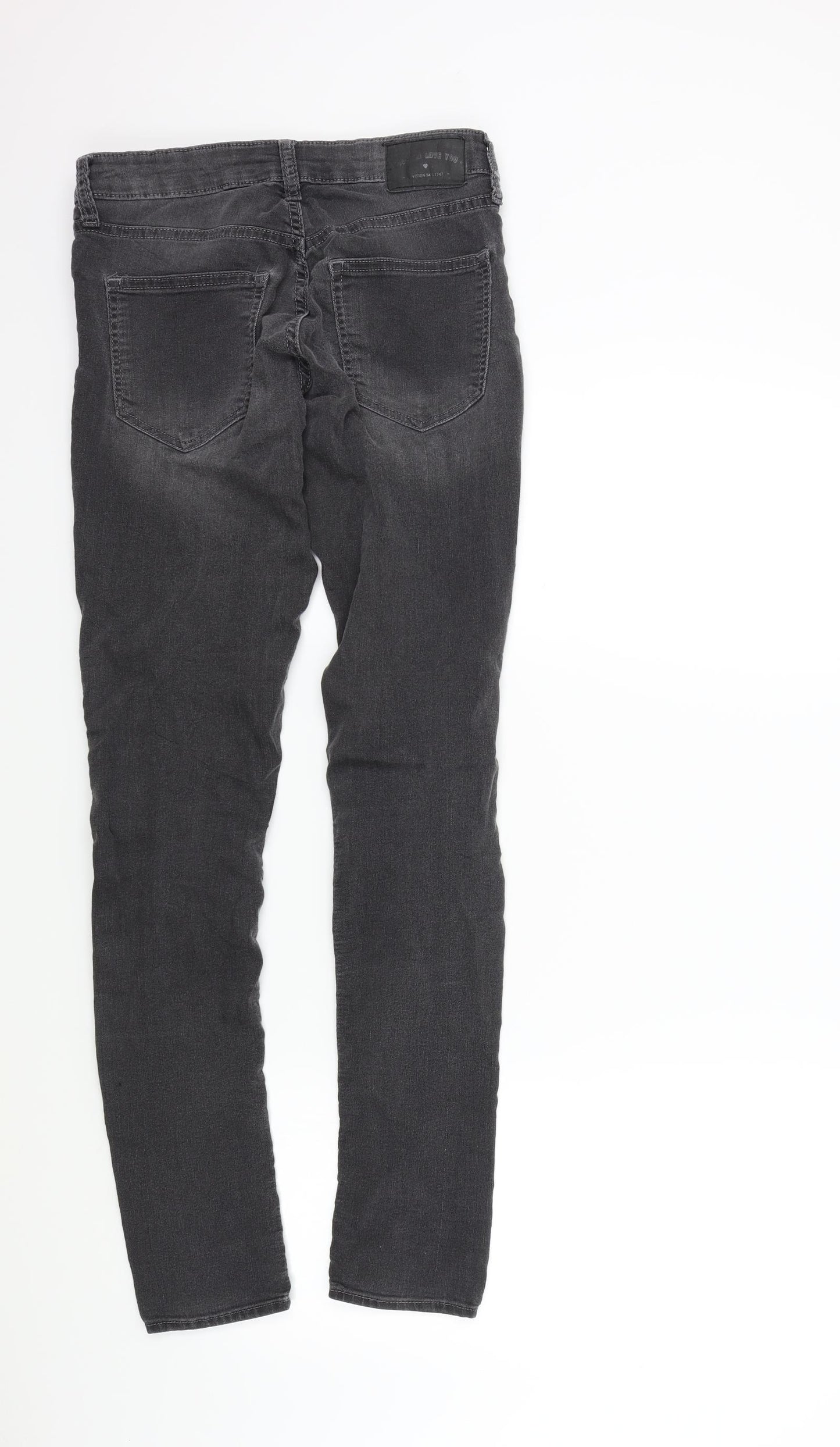 H&M Womens Black   Skinny Jeans Size 10 L32 in