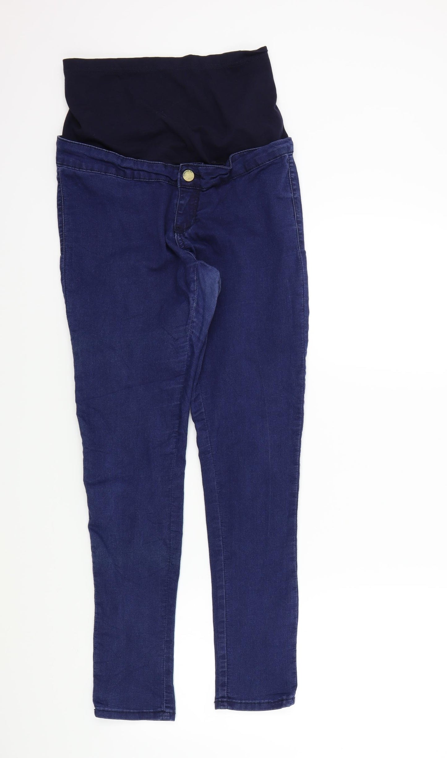 Preworn Womens Blue   Straight Jeans Size 12 L28 in