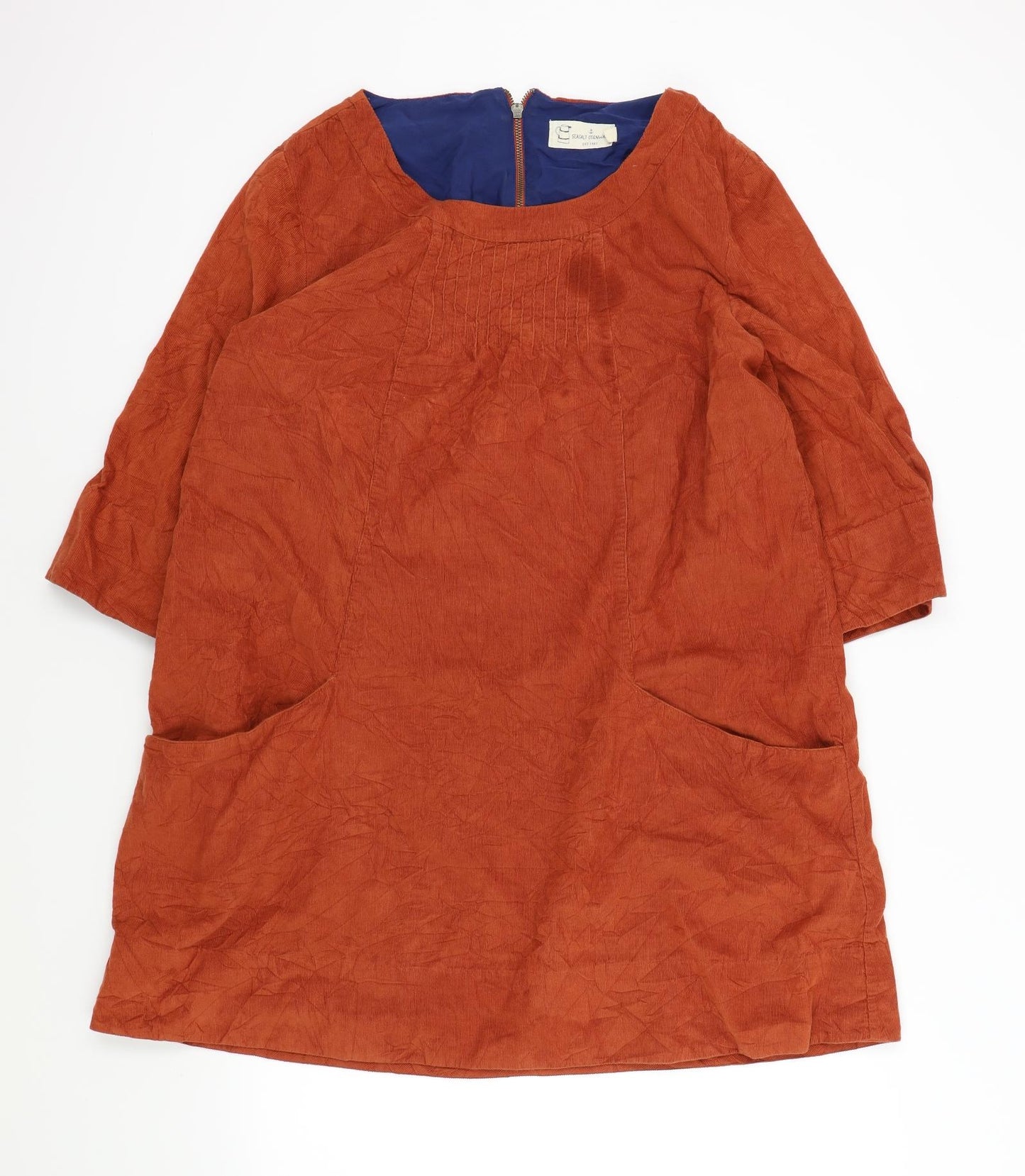 seasalt cornwall Womens Brown Colourblock  A-Line  Size 18