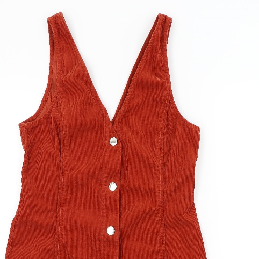 Miss Selfridge Womens Brown Colourblock  A-Line  Size 12