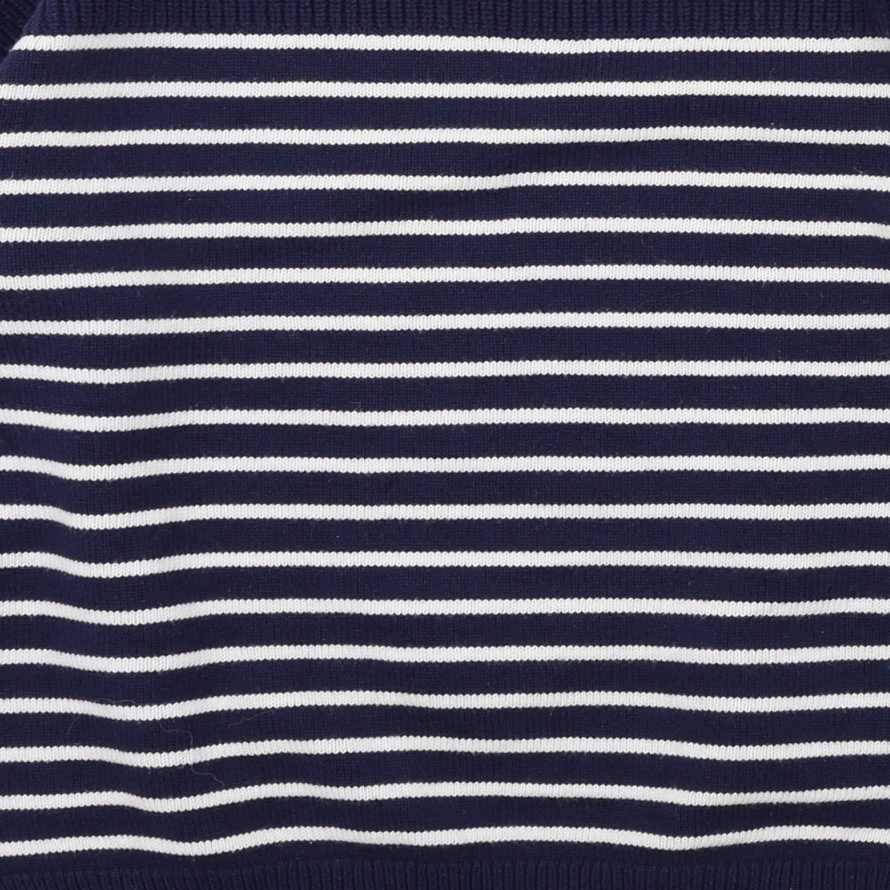 Gap Womens Blue Striped  Pullover Jumper Size M