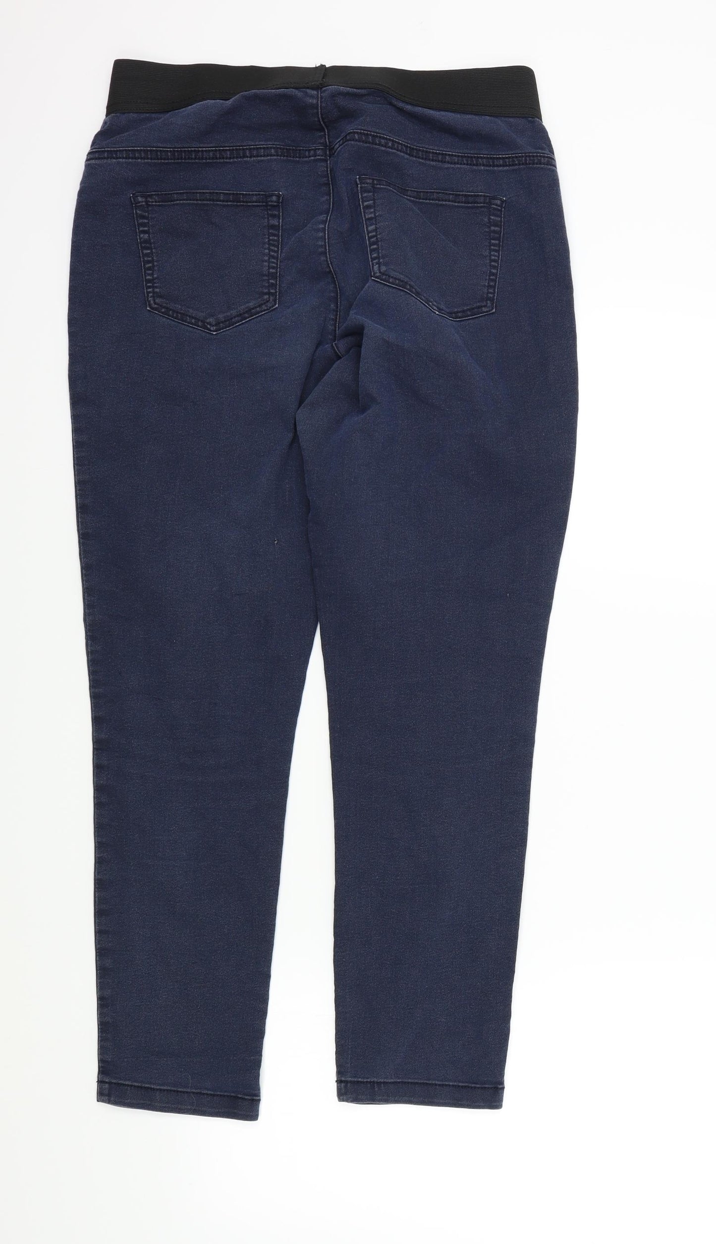 M&S Womens Blue   Skinny Jeans Size 14 L27 in