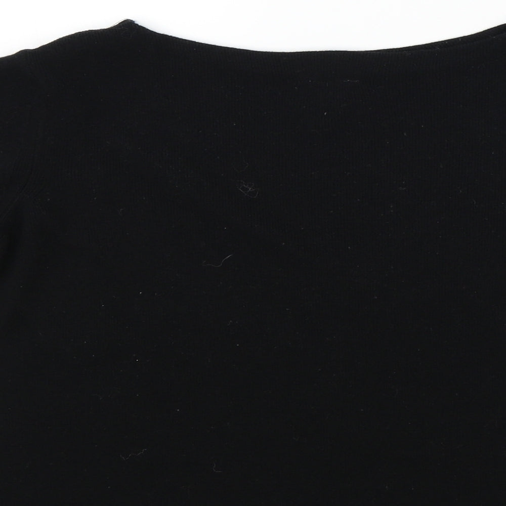 Laura Ashley Womens Black   Pullover Jumper Size M