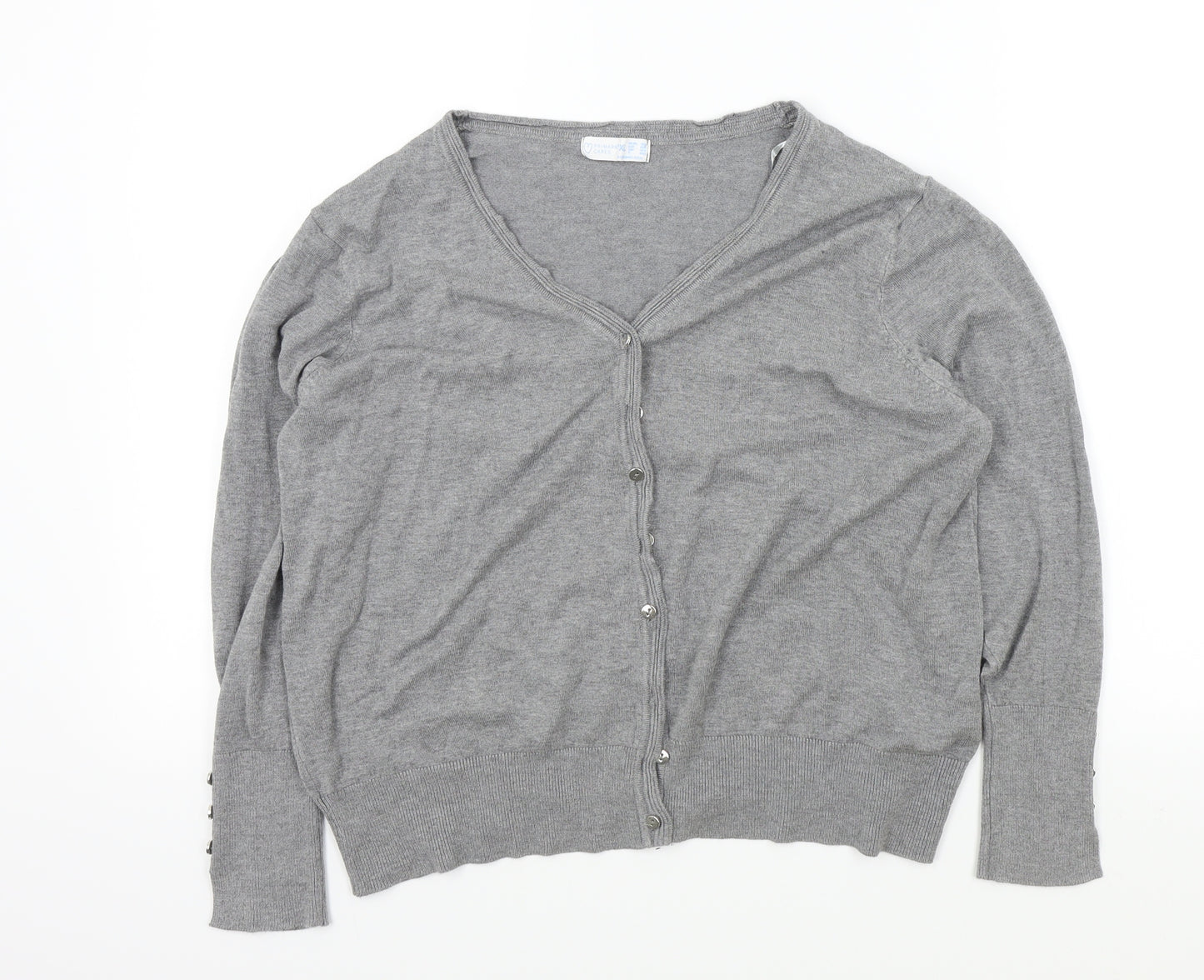 Primark Womens Grey   Cardigan Jumper Size 18