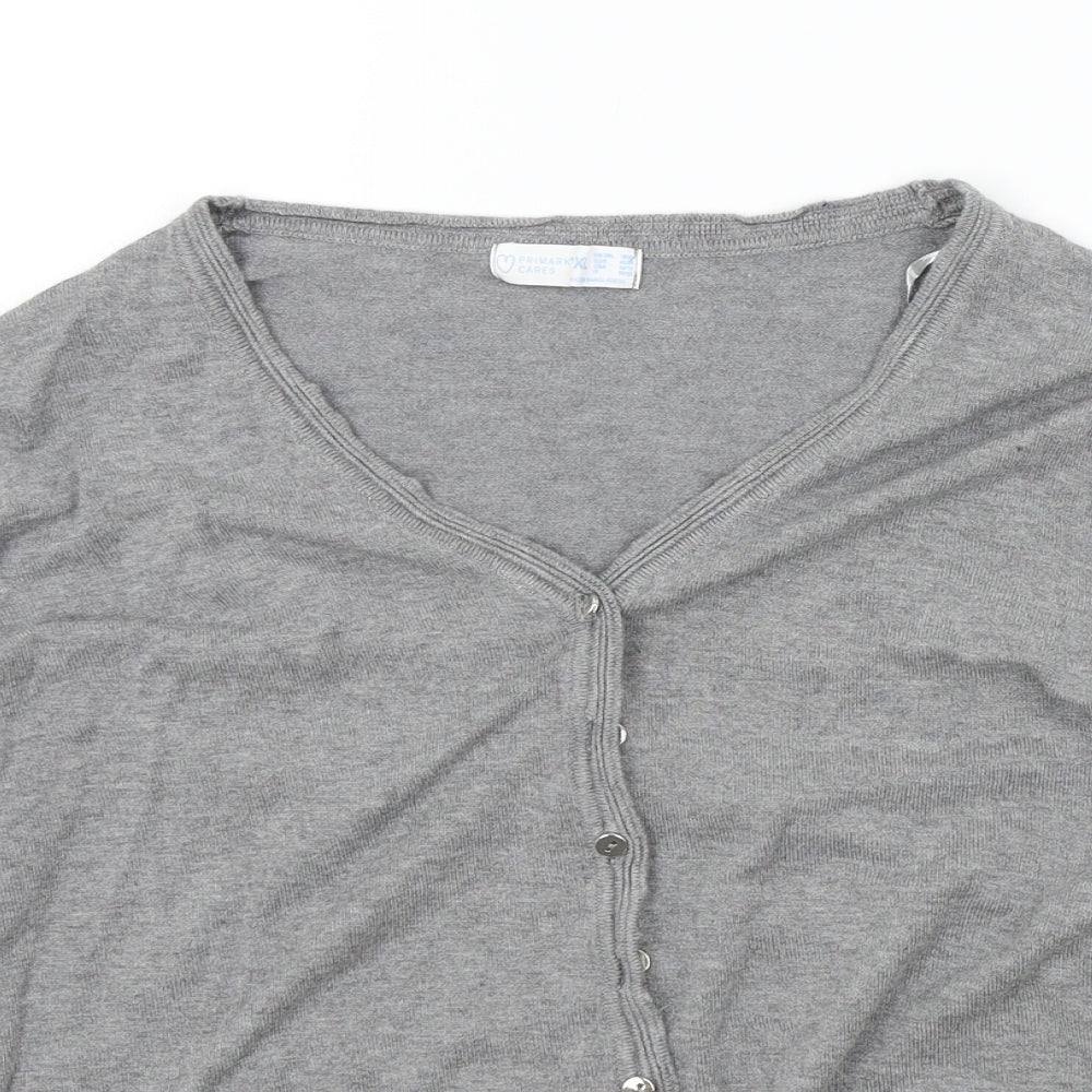 Primark Womens Grey   Cardigan Jumper Size 18