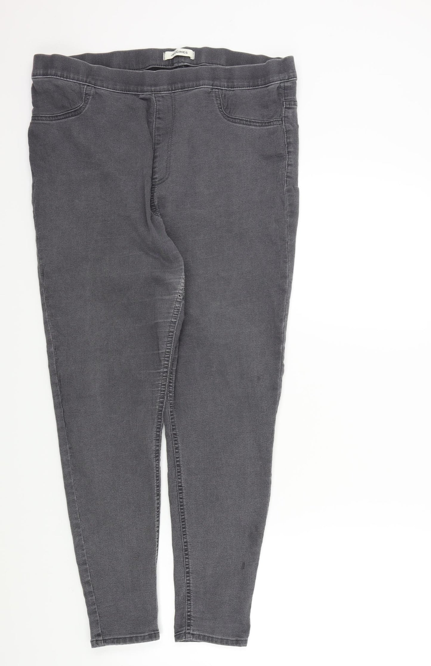 M&S Womens Grey   Skinny Jeans Size 18 L27 in