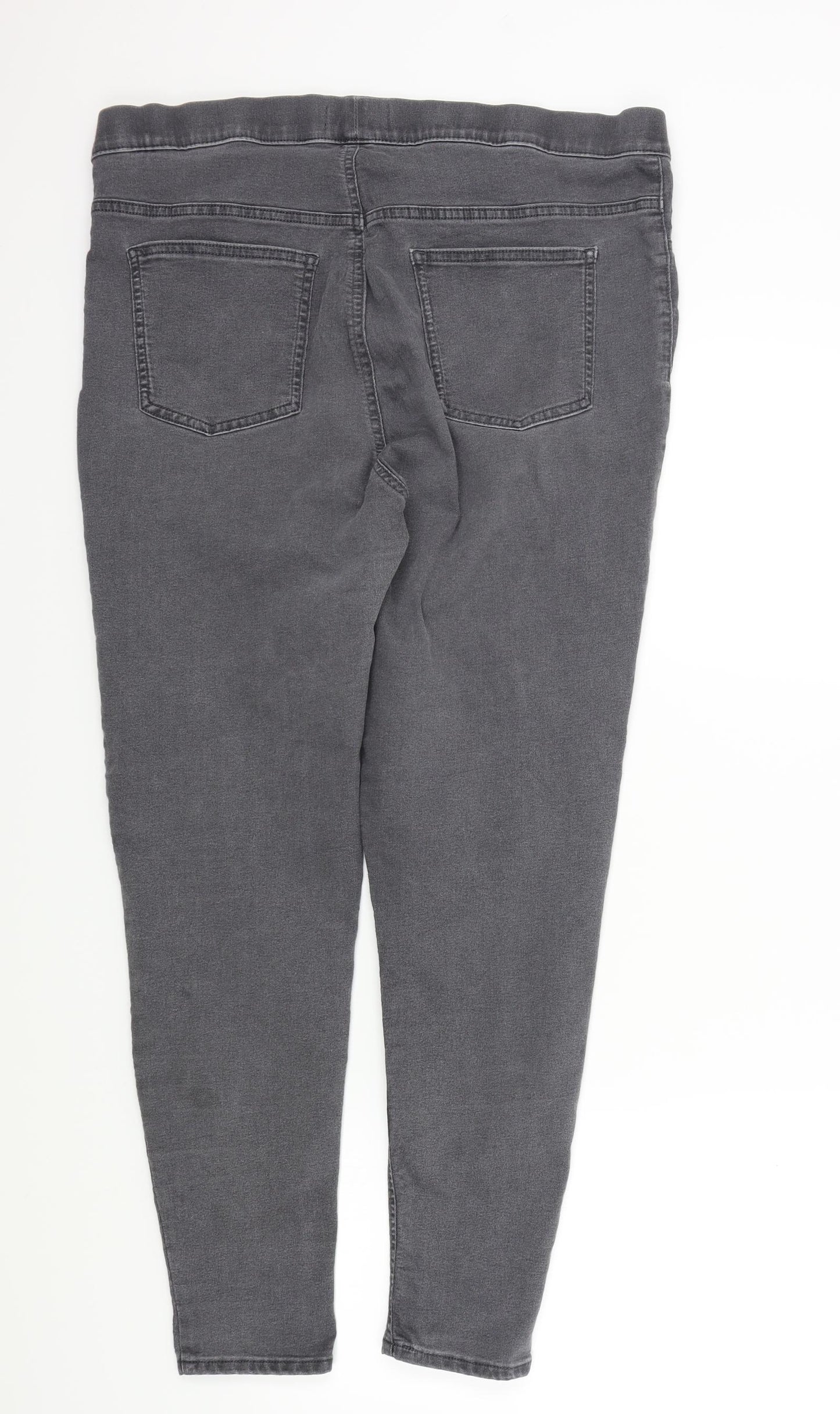 M&S Womens Grey   Skinny Jeans Size 18 L27 in