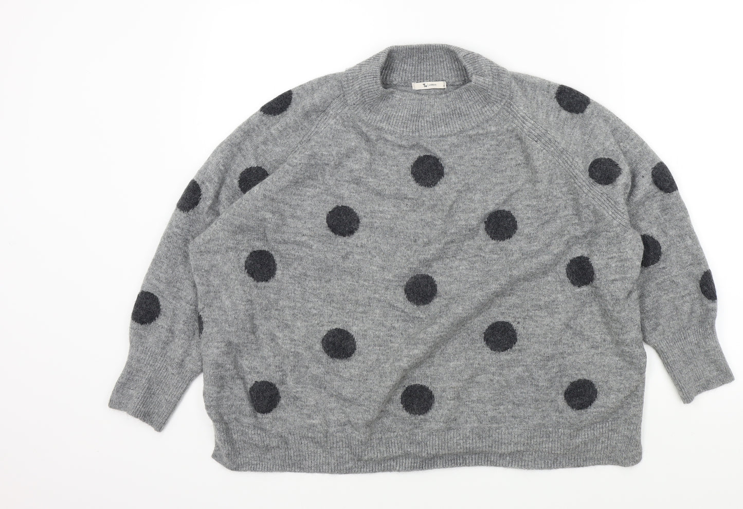 TU Womens Grey Polka Dot  Pullover Jumper Size 24