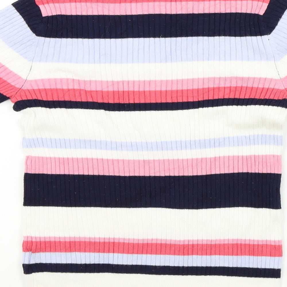 M&S Womens Multicoloured Striped  Pullover Jumper Size 10