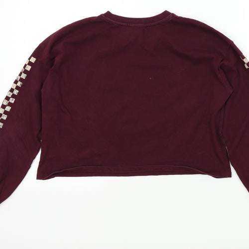 bershak Girls Red Colourblock  Pullover Jumper Size S