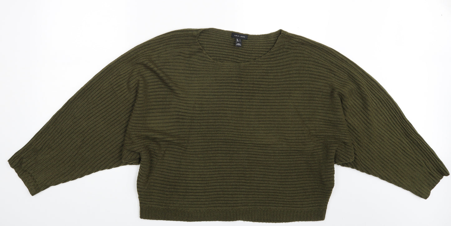 New Look Womens Green   Pullover Jumper Size L