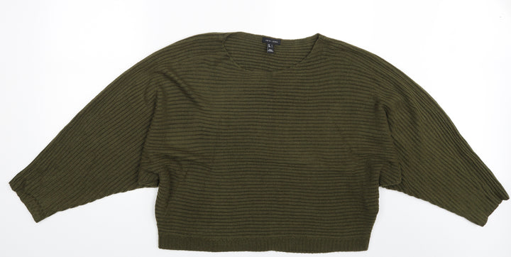 New Look Womens Green   Pullover Jumper Size L