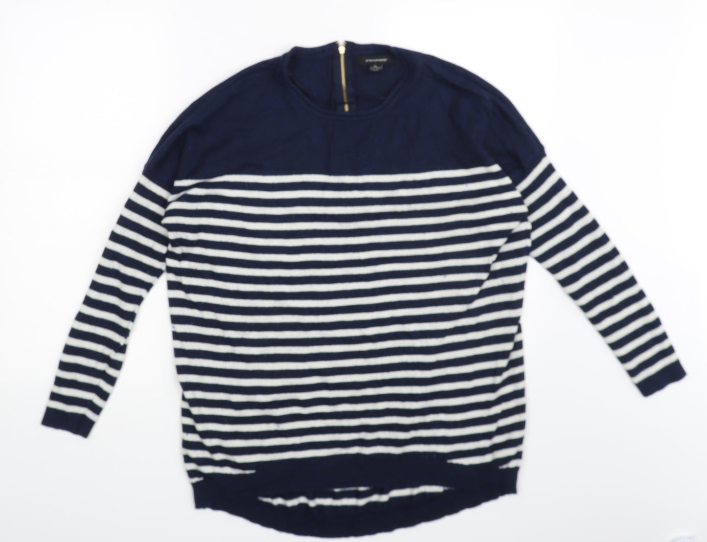 Atmosphere Womens Blue Striped  Pullover Jumper Size 18