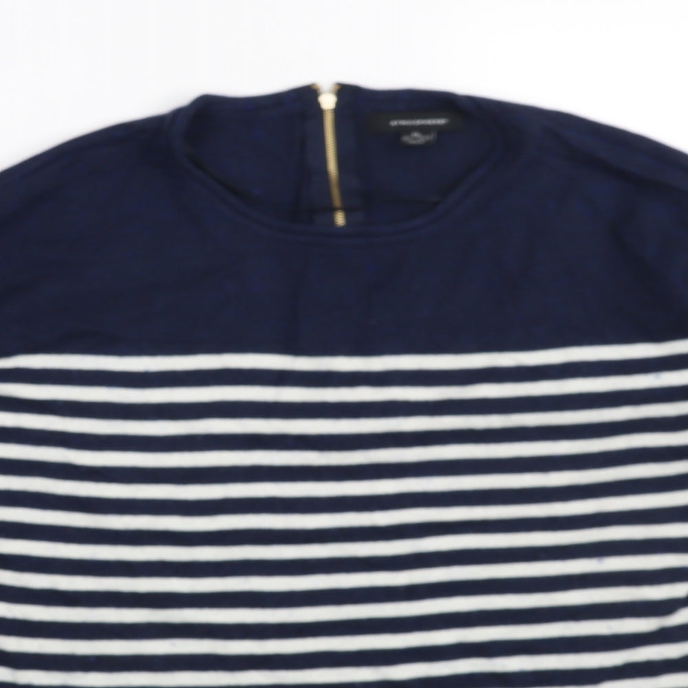 Atmosphere Womens Blue Striped  Pullover Jumper Size 18