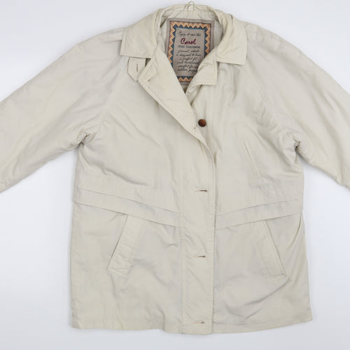 Carol Womens Beige   Jacket  Size 14