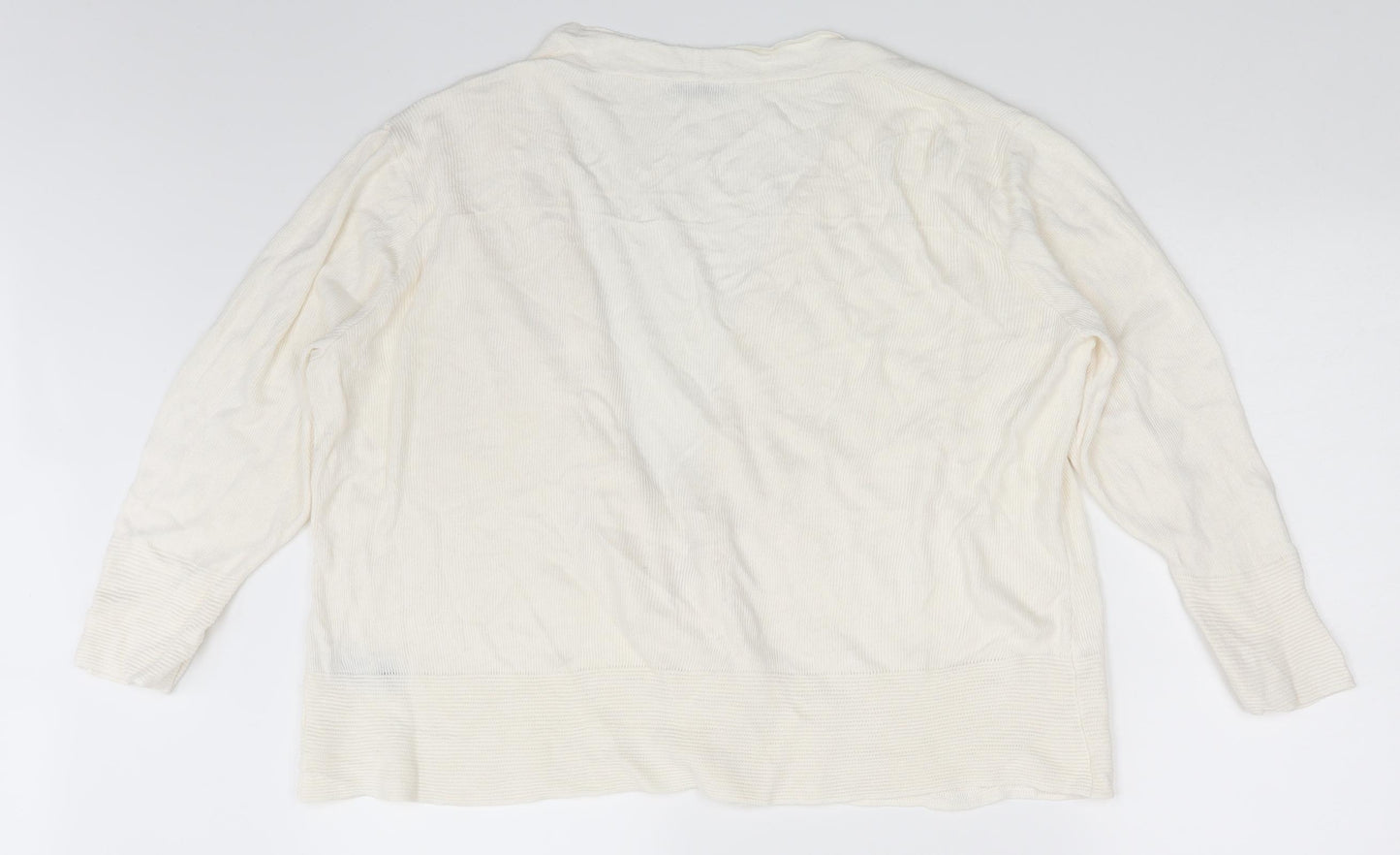 Classic Womens Ivory   Cardigan Jumper Size 16