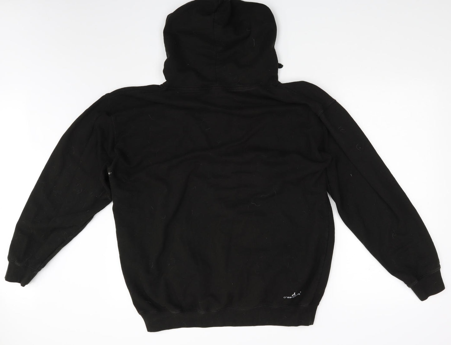 Preworn Mens Black   Full Zip Hoodie One Size  - CREAMFIELDS