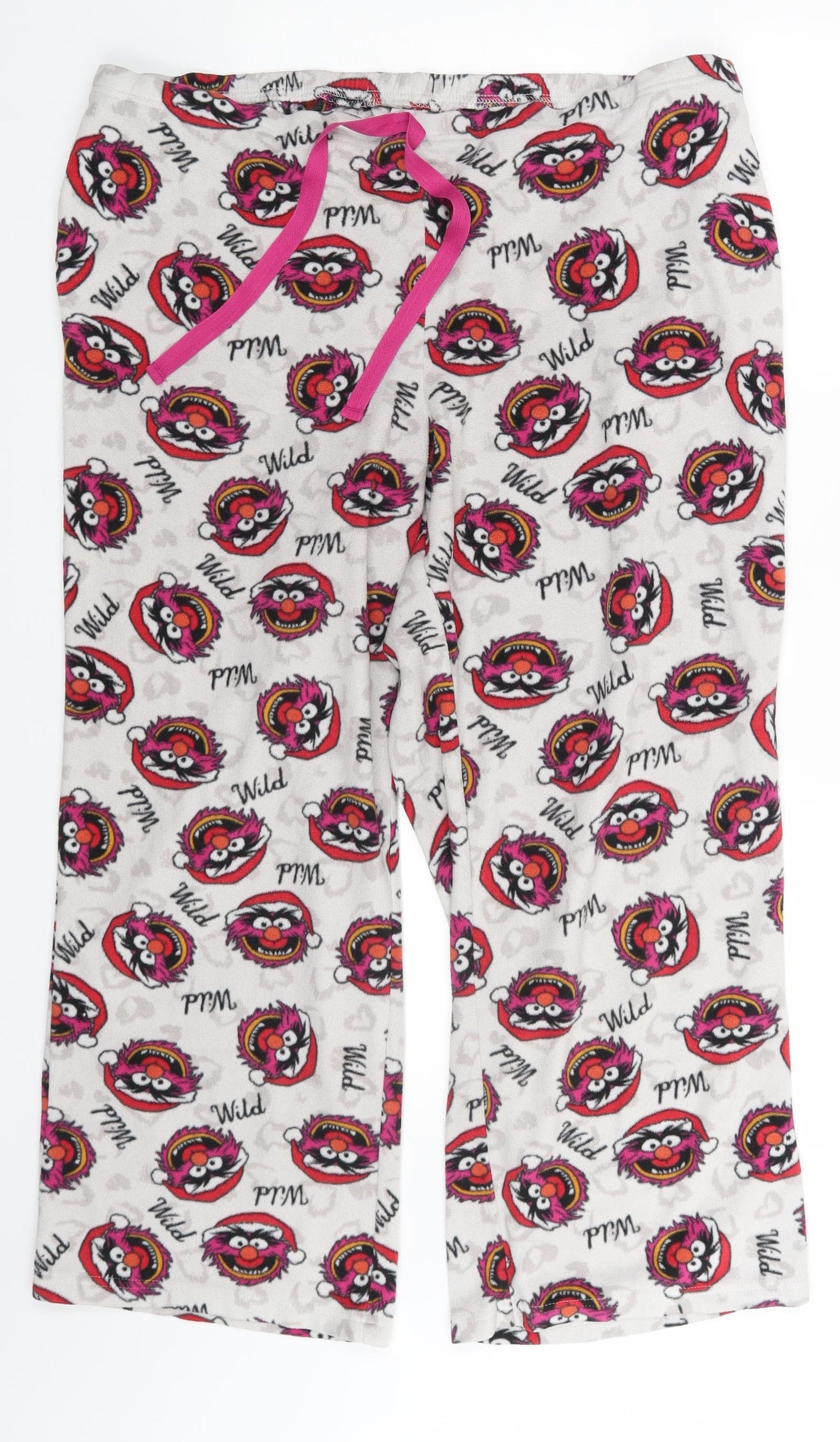 Disney Womens Multicoloured Animal Print  Jogger Trousers Size 20 L26 in