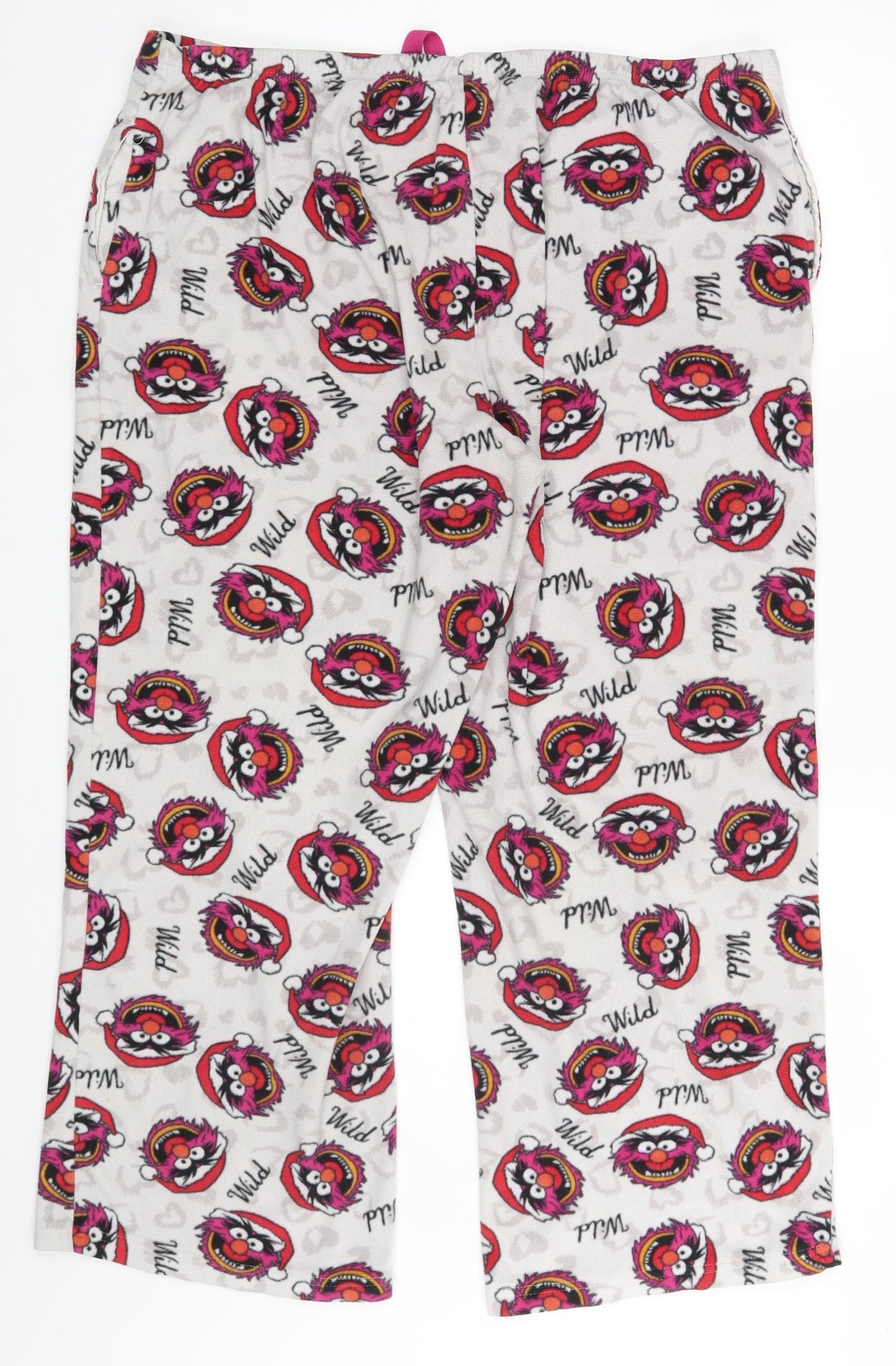 Disney Womens Multicoloured Animal Print  Jogger Trousers Size 20 L26 in