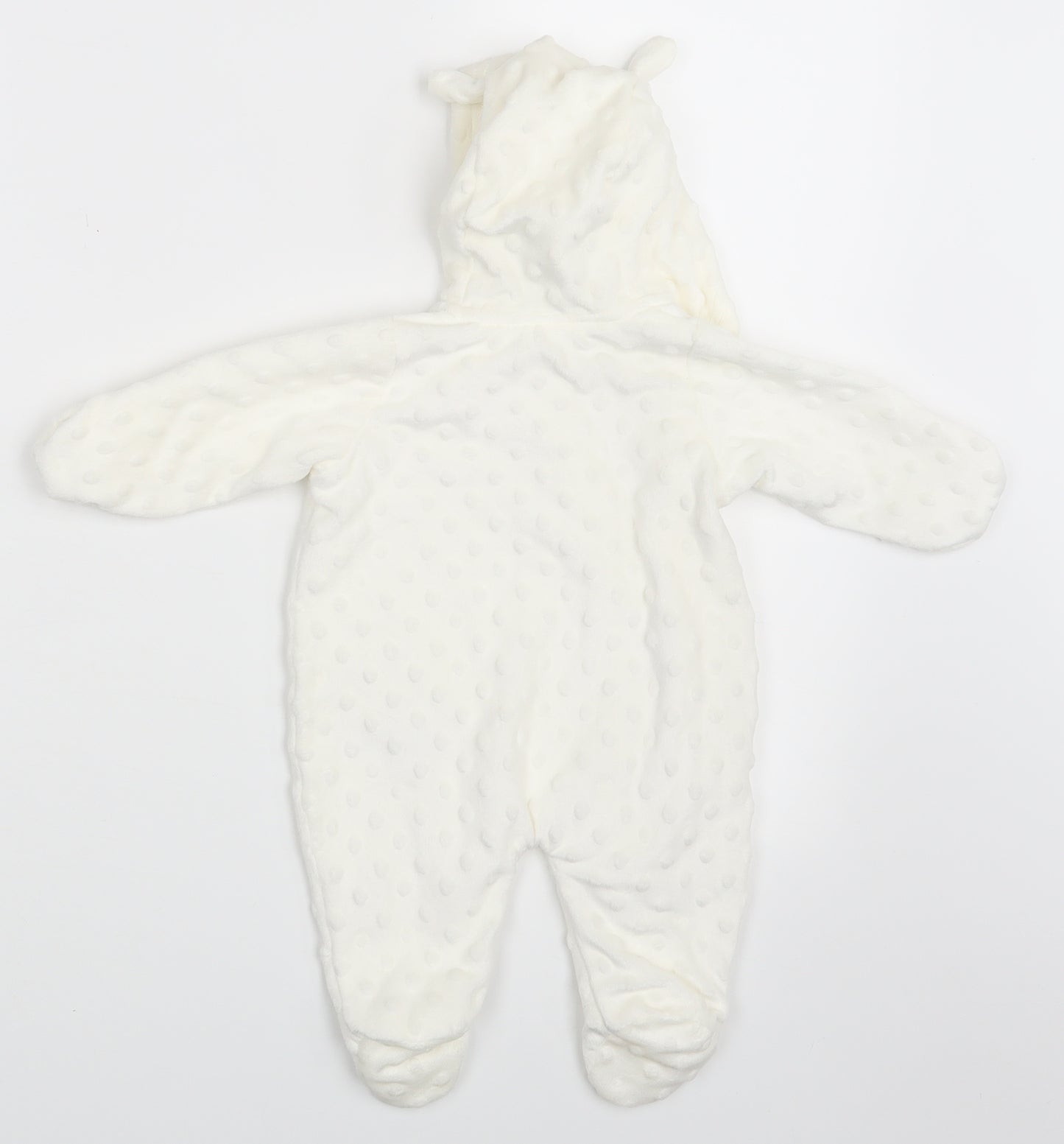 George Baby Ivory Polka Dot  Coverall One-Piece Size Newborn