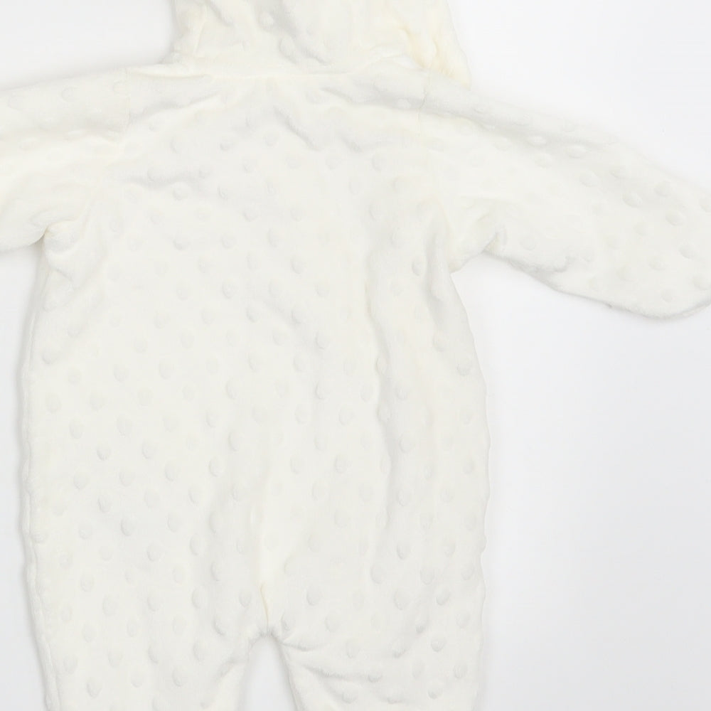 George Baby Ivory Polka Dot  Coverall One-Piece Size Newborn