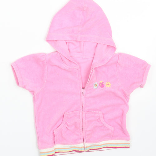 George Girls Pink   Cardigan Jumper Size 6-9 Months
