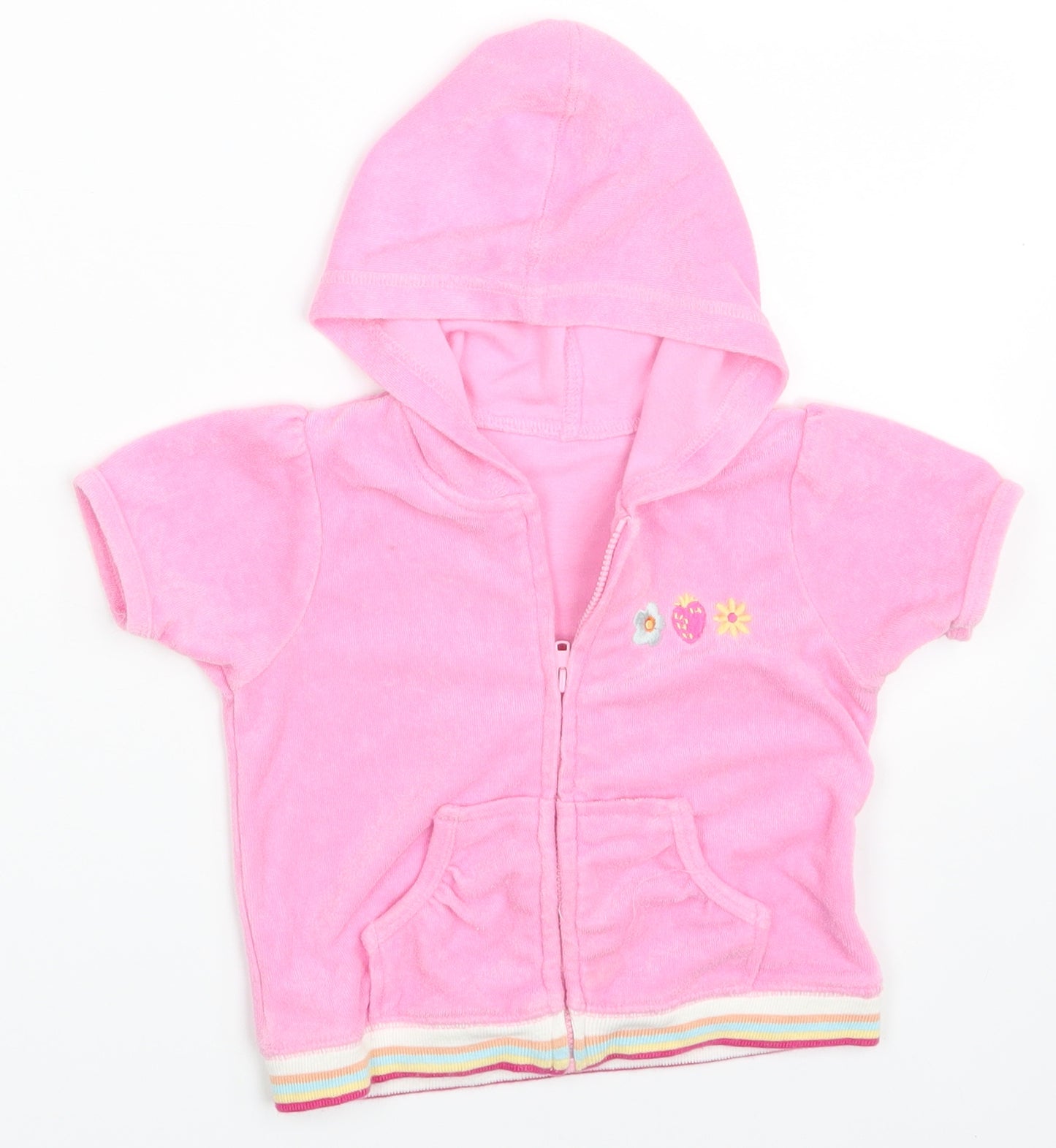 George Girls Pink   Cardigan Jumper Size 6-9 Months