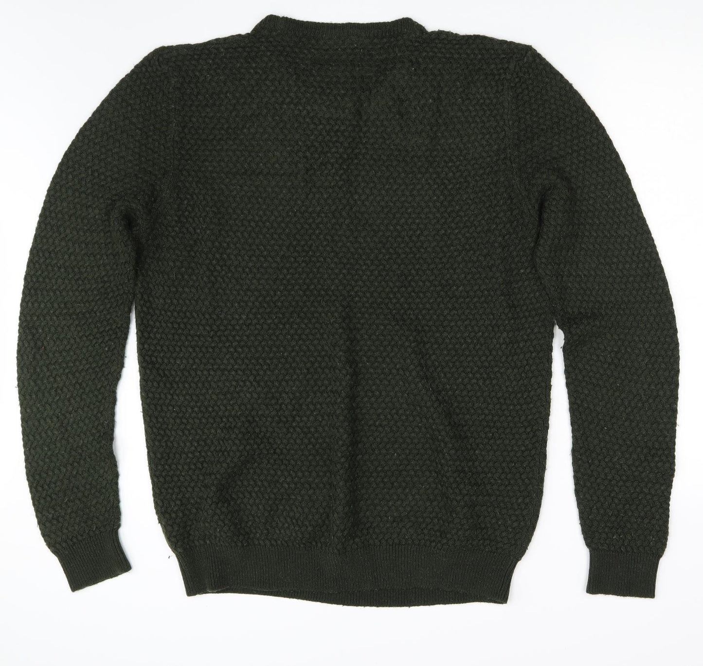 F&F Mens Green  Knit Pullover Jumper Size XL