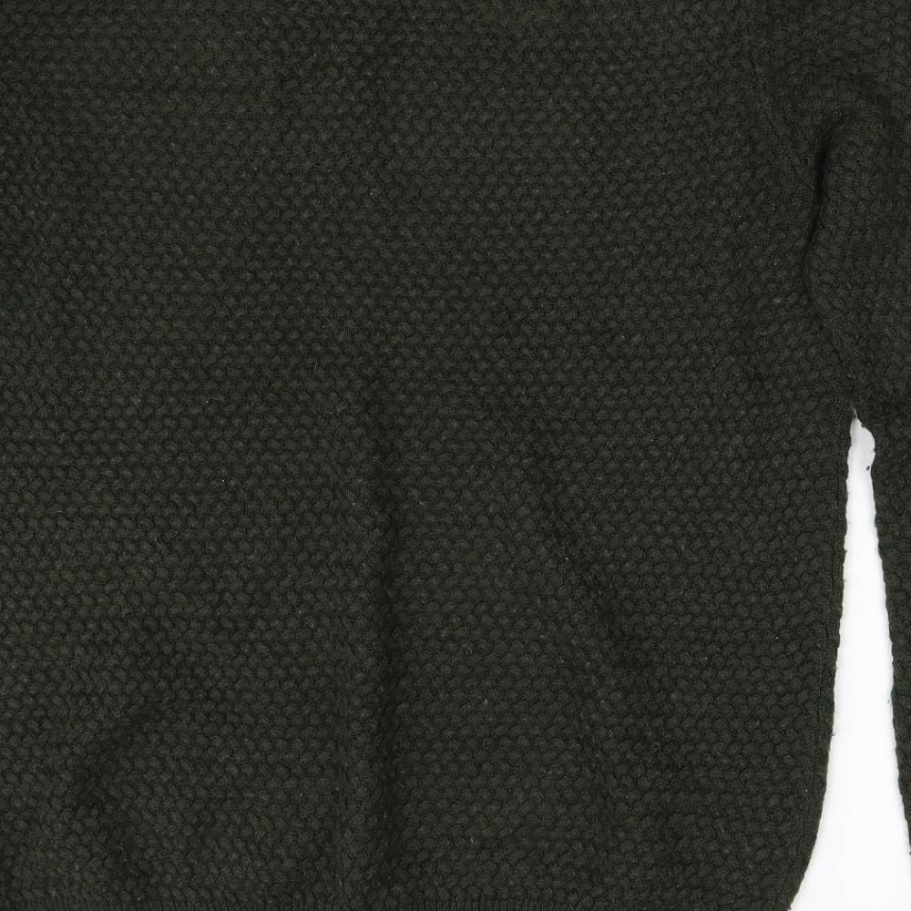 F&F Mens Green  Knit Pullover Jumper Size XL