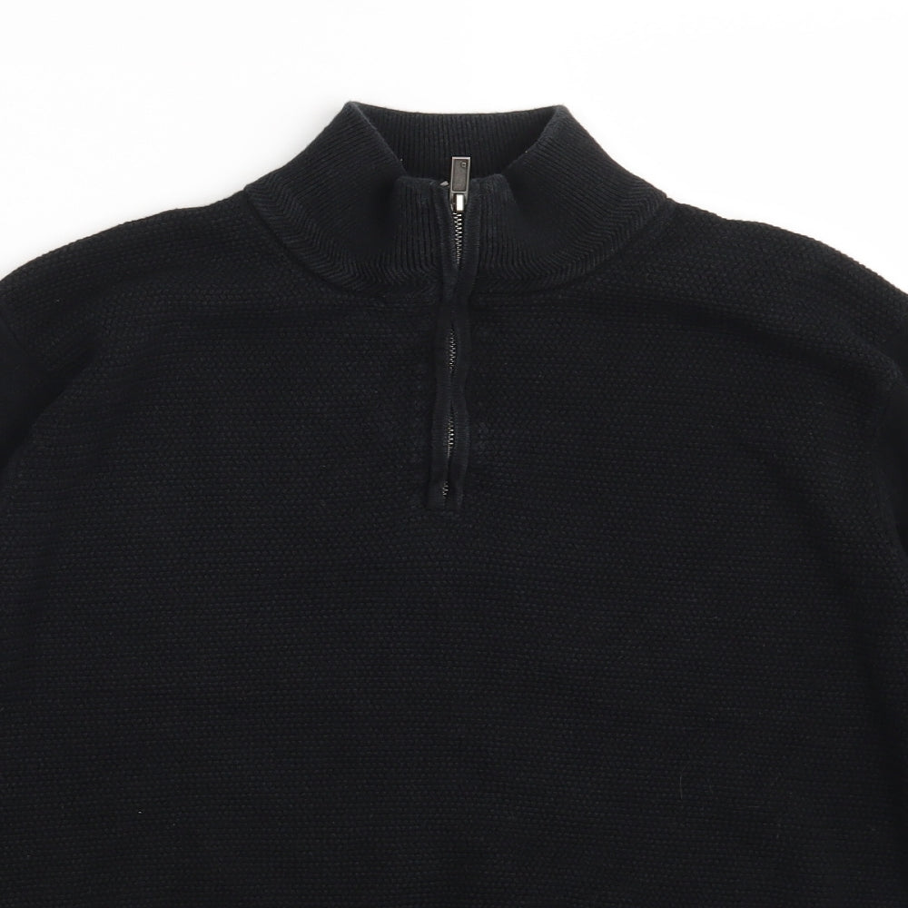 Black Mens Black   Pullover Jumper Size M