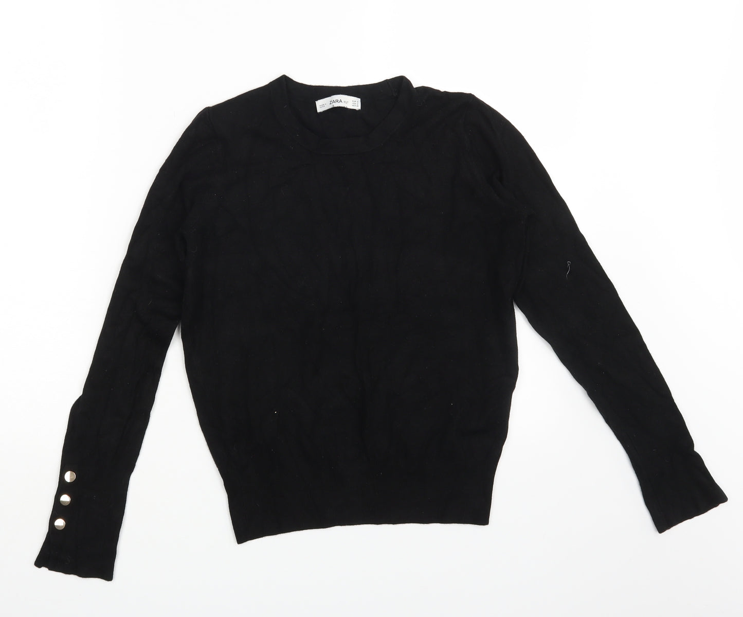 Zara Womens Black   Pullover Sweatshirt Size M  - Size EU M
