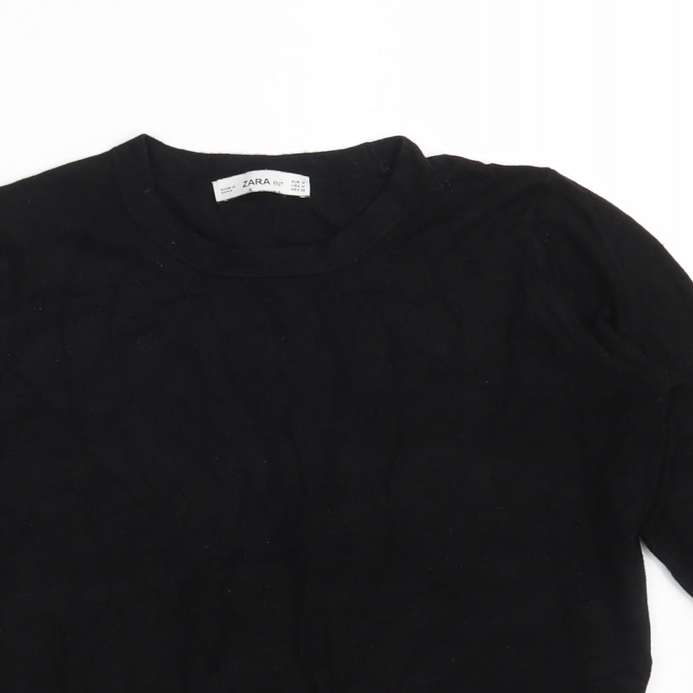 Zara Womens Black   Pullover Sweatshirt Size M  - Size EU M