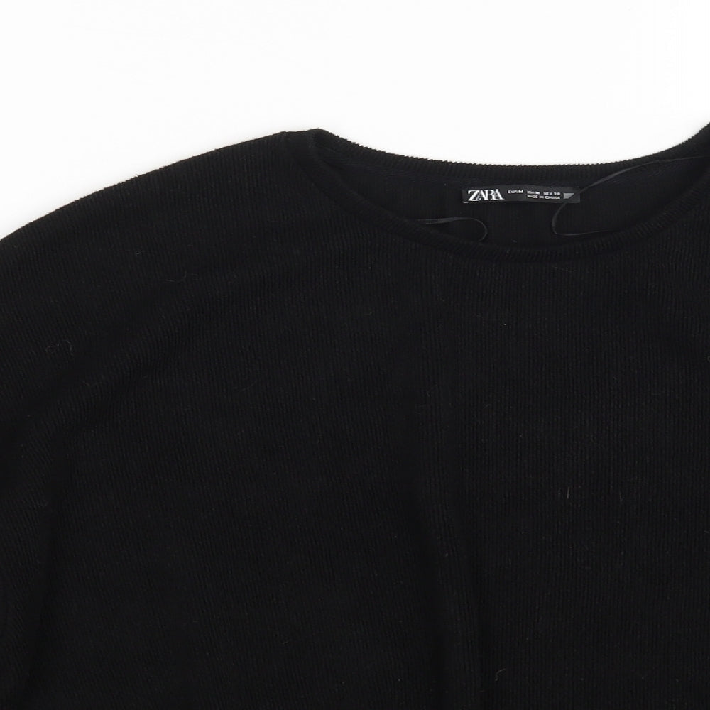 Zara Womens Black   Pullover Jumper Size M