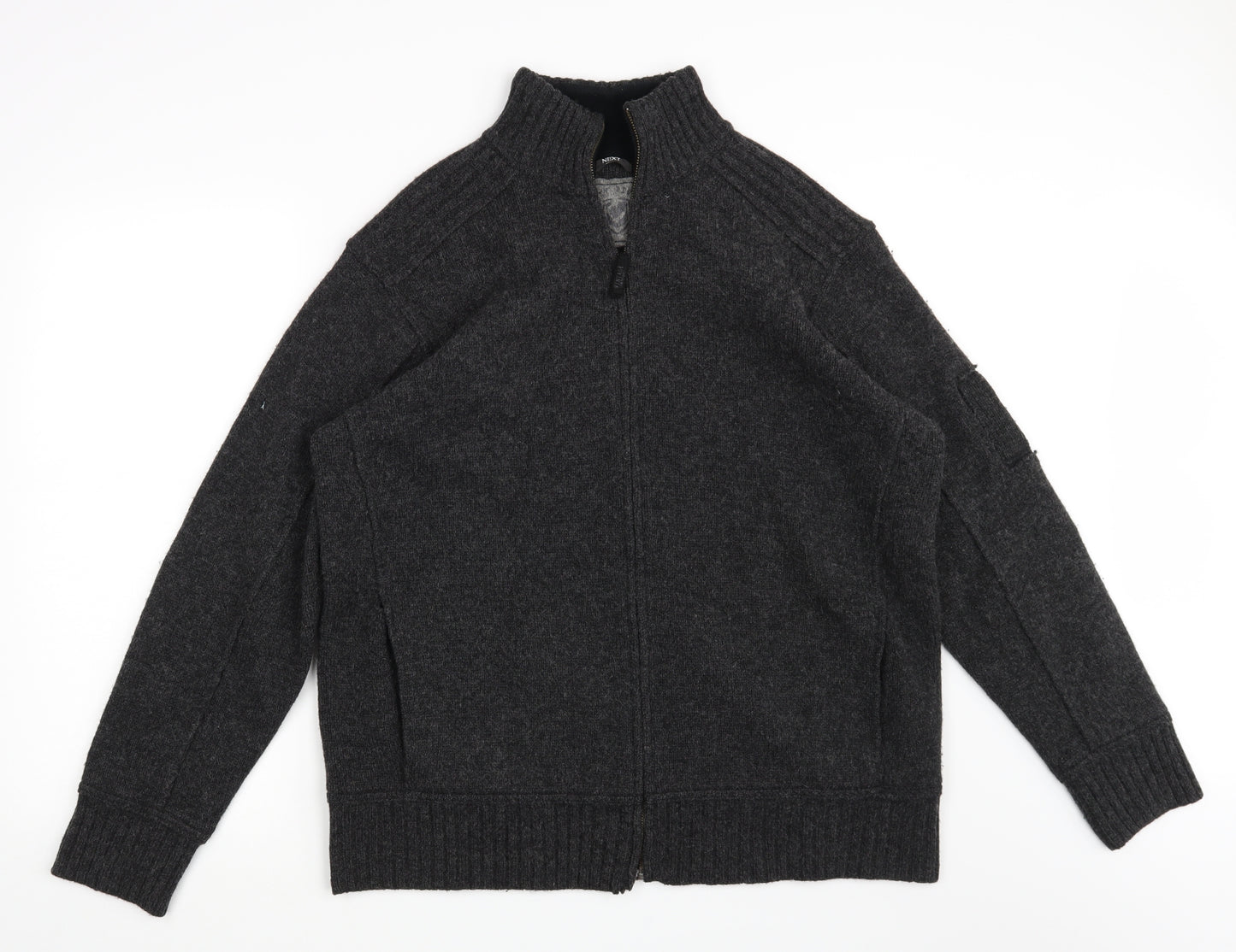 NEXT Mens Grey   Full Zip Jumper Size S