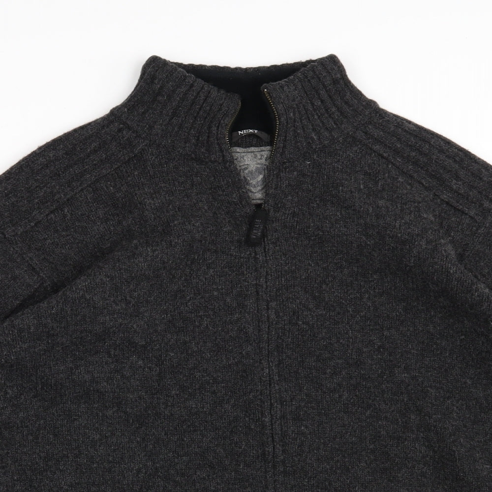 NEXT Mens Grey   Full Zip Jumper Size S