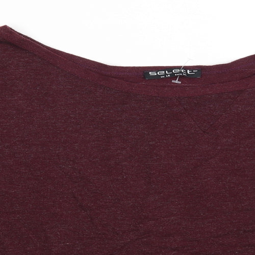 Select Womens Purple   Basic T-Shirt Size 16  - One More Chance