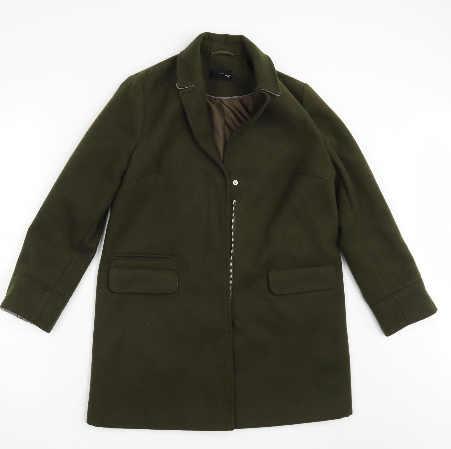 Topshop Womens Green   Jacket  One Size