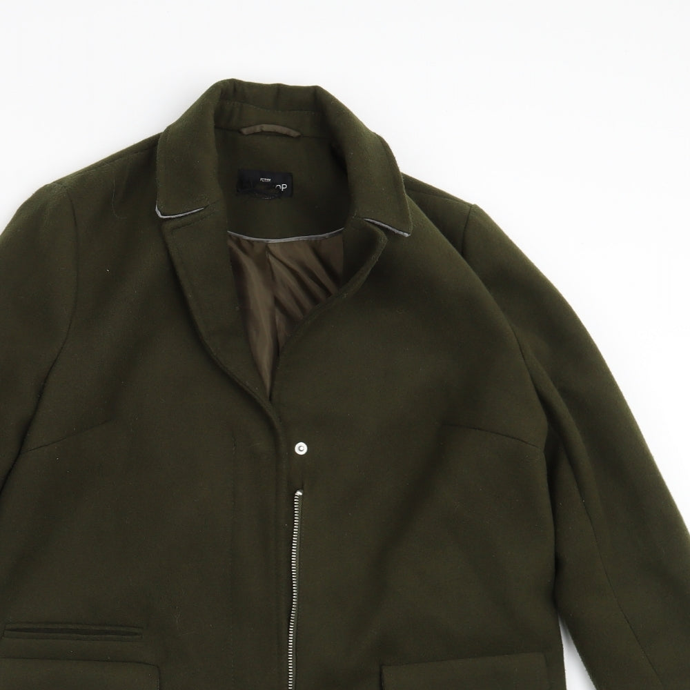 Topshop Womens Green   Jacket  One Size