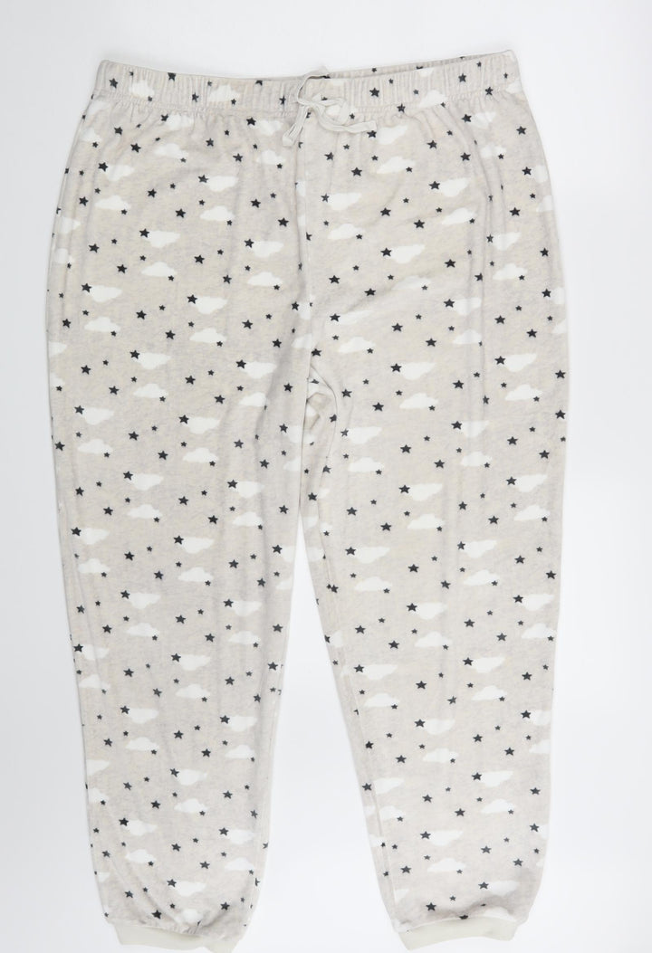 M&Co. Womens Ivory Sweatpants Trousers Size 16 L26 in