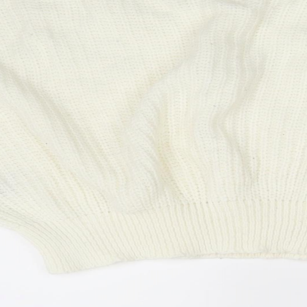 PRETTYLITTLETHING Womens Ivory   Shrug Jumper Size S