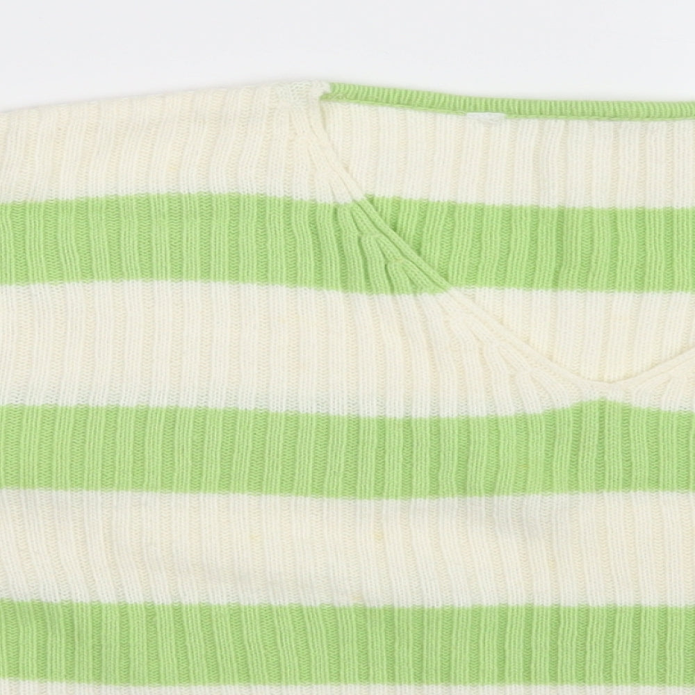 Preworn Womens Multicoloured Striped  Pullover Jumper Size M