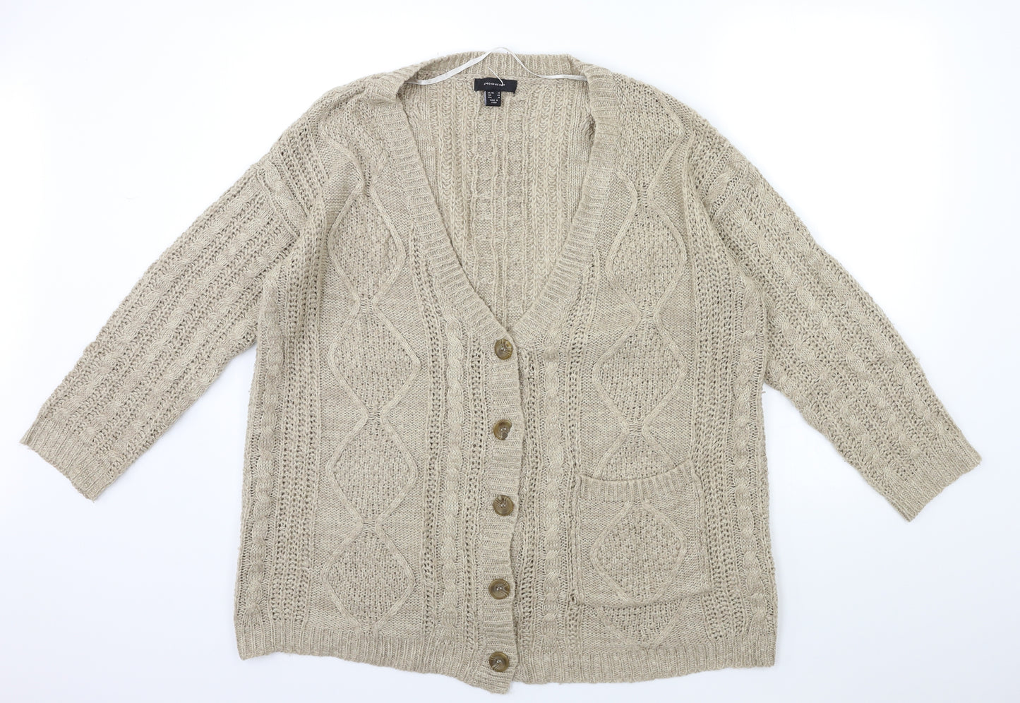 Atmosphere Womens Brown  Knit Cardigan Jumper Size 18
