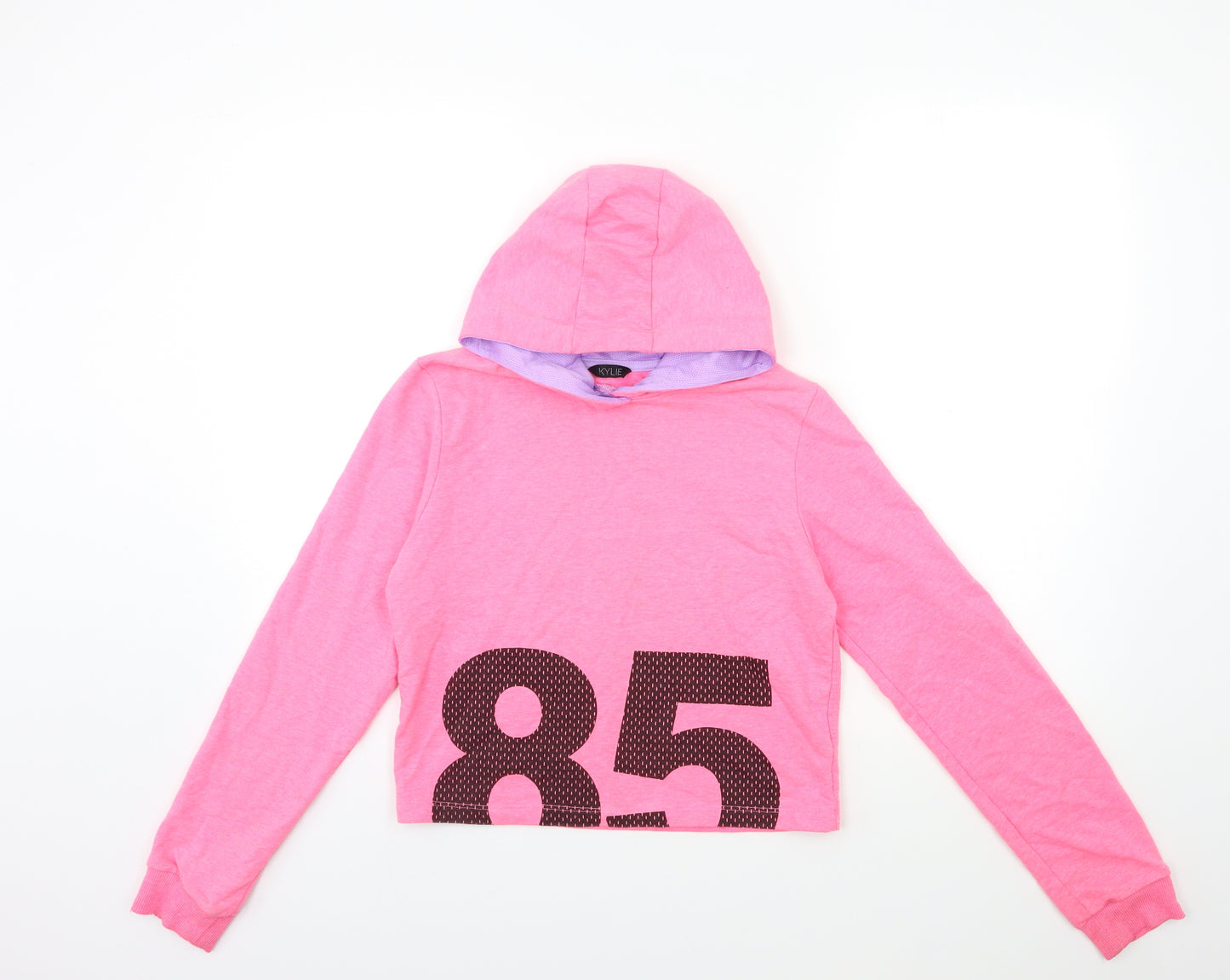 M&Co Girls Pink   Pullover Hoodie Size 13-14 Years